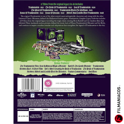 PRE-VENTA: Frankenstein: Legacy (1931-1948) (Gift-Set) [4K Ultra HD]