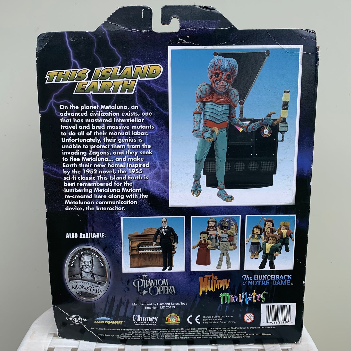 Universal Monsters Diamond Select Toys This Island Earth Metaluna Mutant [Figura]