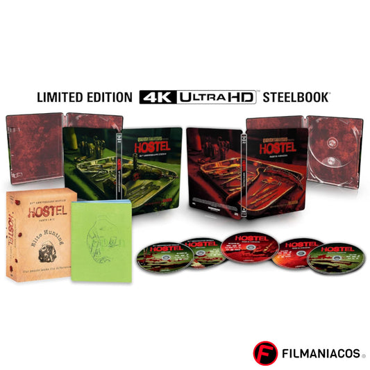PRE-VENTA: Hostel / Hostel: Part II (2005-2007) (20th Anniversary Steelbook) [4K Ultra HD + Blu-ray]