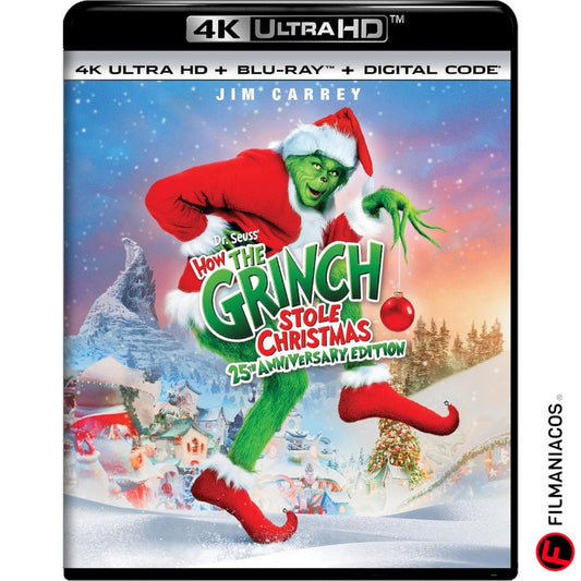 PRE-VENTA: Dr. Seuss' How the Grinch Stole Christmas (2000) (25th Anniversary Edition) [4K Ultra HD + Blu-ray]