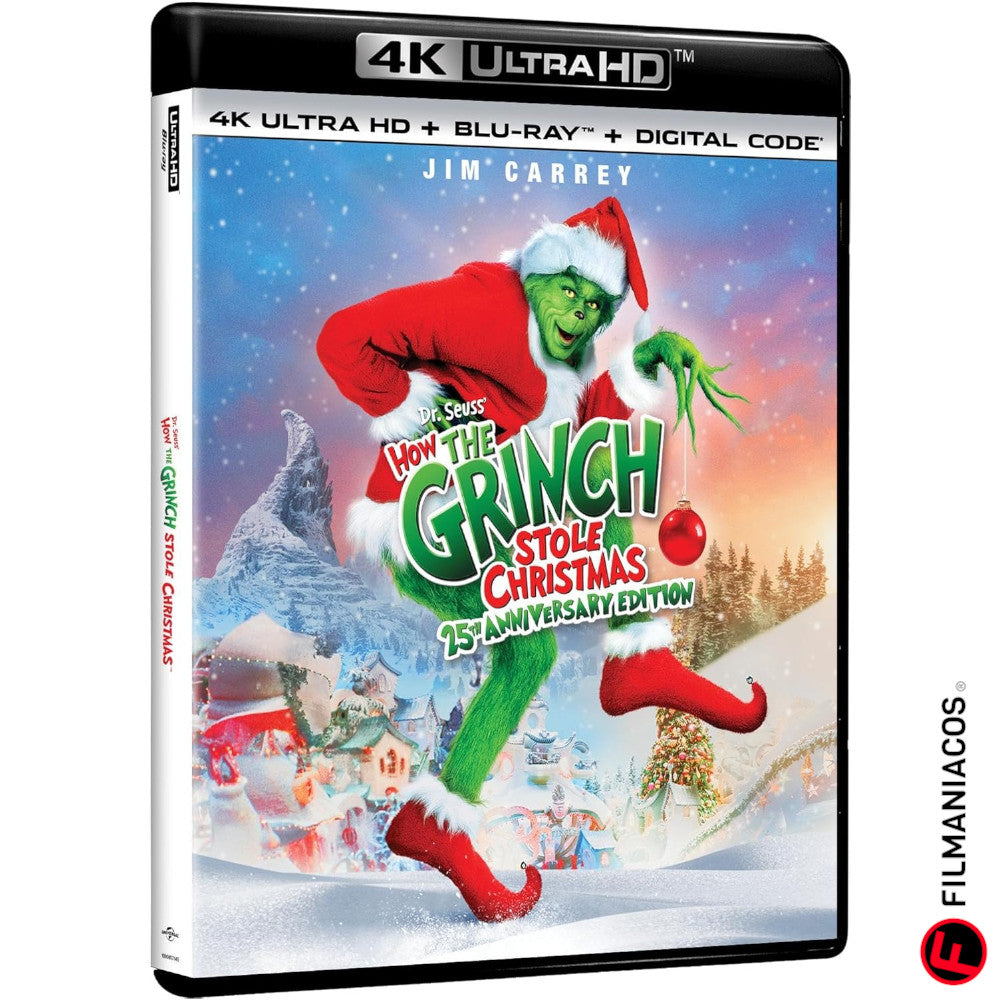 PRE-VENTA: Dr. Seuss' How the Grinch Stole Christmas (2000) (25th Anniversary Edition) [4K Ultra HD + Blu-ray]