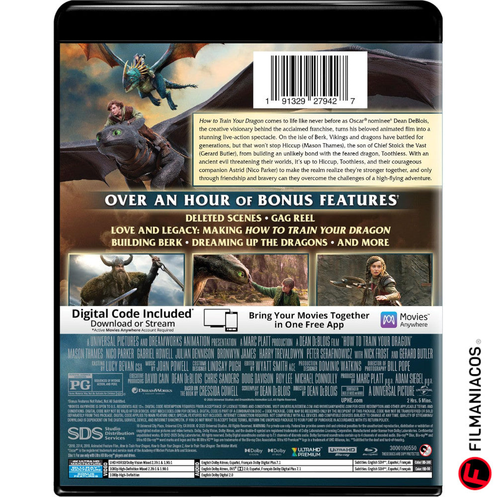 PRE-VENTA: How to Train Your Dragon (2025) [4K Ultra HD + Blu-ray]