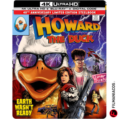PRE-VENTA: Howard the Duck (1986) (40th Anniversary Steelbook) [4K Ultra HD + Blu-ray]