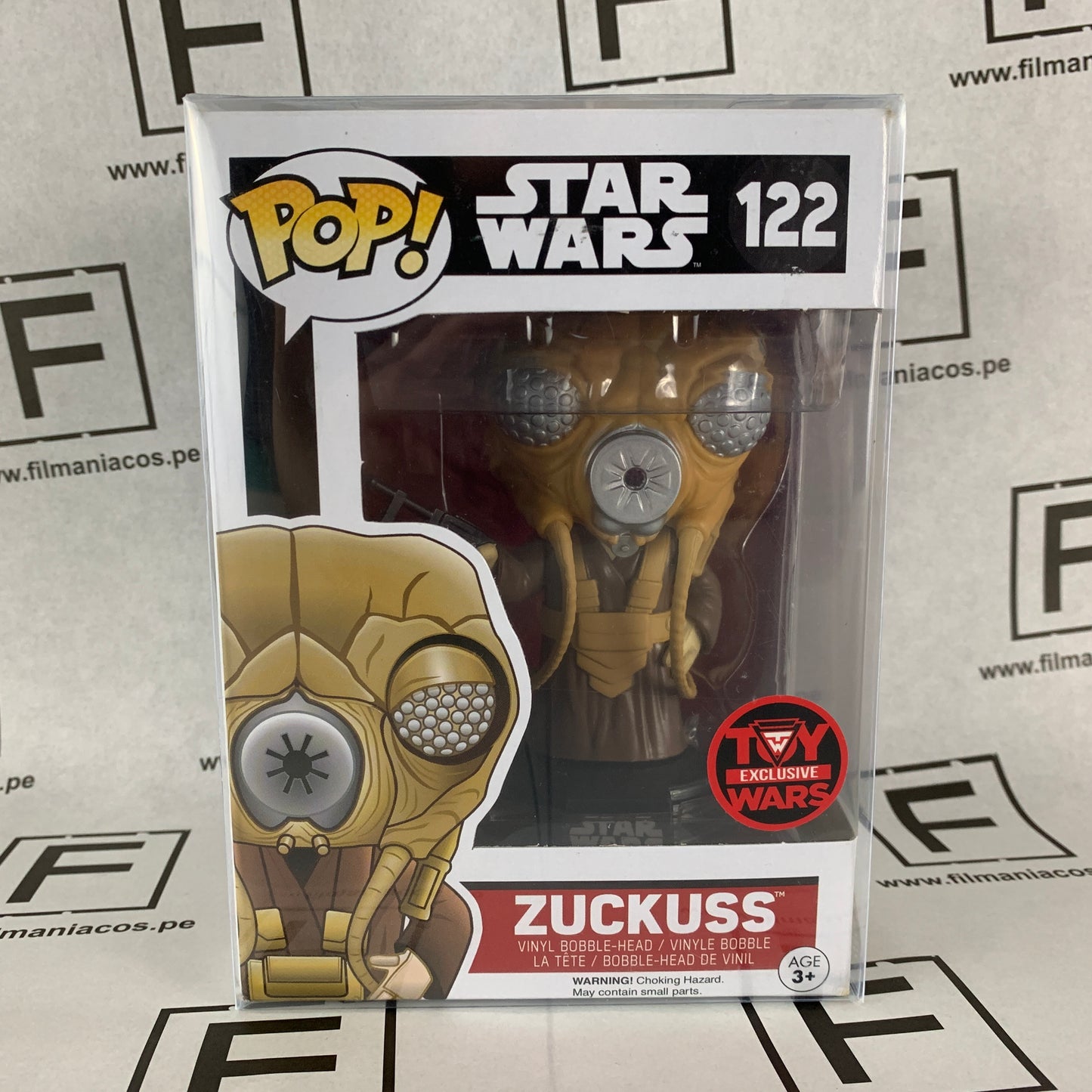 Star Wars Funko Pop Zuckuss (122) (Toy Wars Exclusive) + Protector