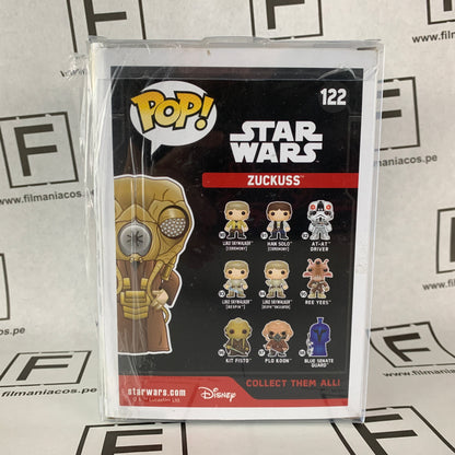 Star Wars Funko Pop Zuckuss (122) (Toy Wars Exclusive) + Protector