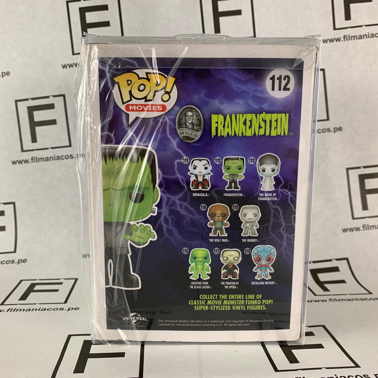 Universal Monsters Funko Pop Movies Frankenstein Monster (Hot Topic Exclusive Glow-In-The-Dark) (112) + Protector