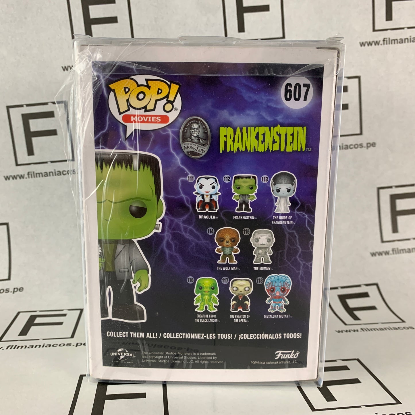 Universal Monsters Funko Pop Movies Frankenstein's Monster (with flower) (Walgreens Exclusive) (607) + Protector