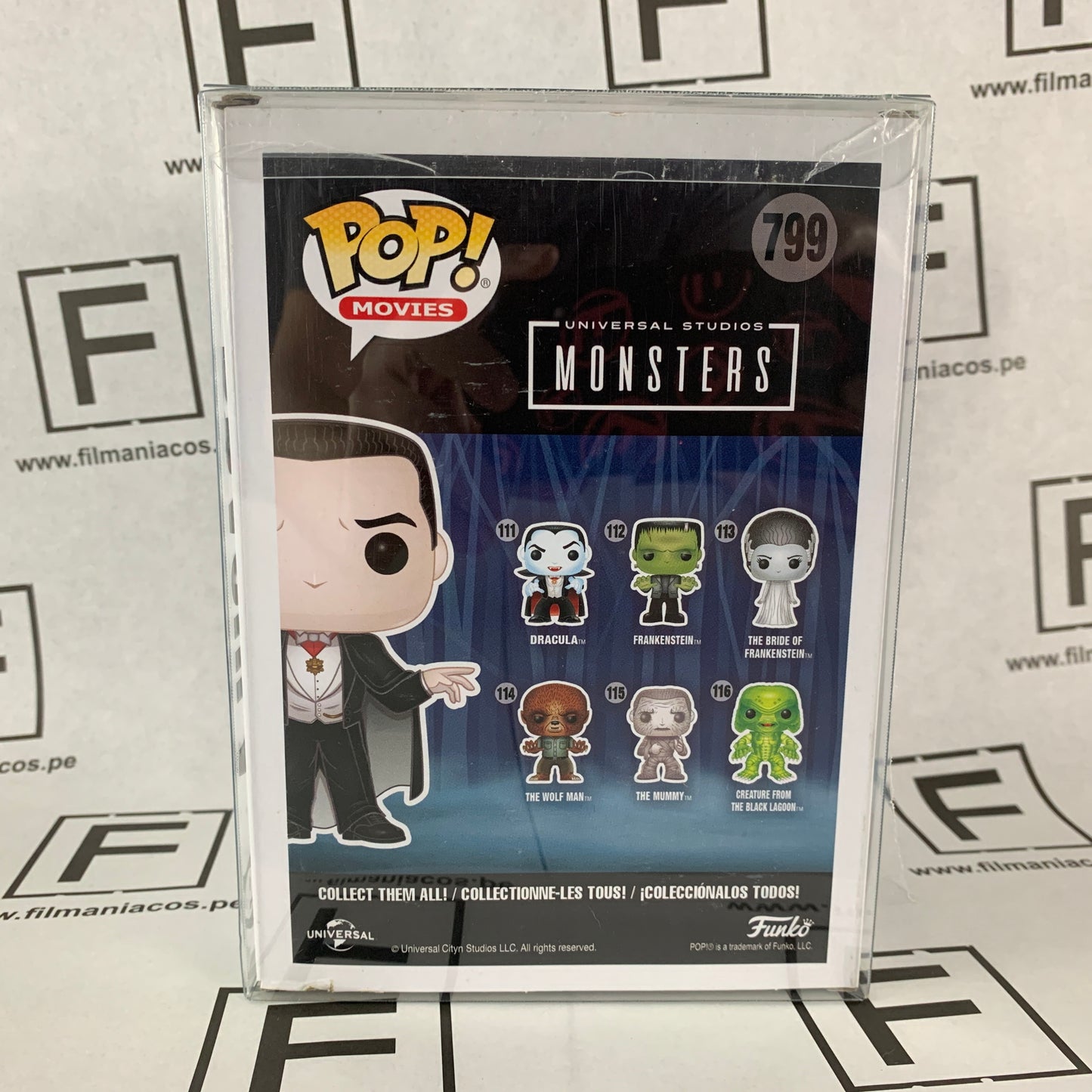 Universal Monsters Funko Pop Movies Dracula con candelabro (Walgreens Exclusive) (799) + Protector