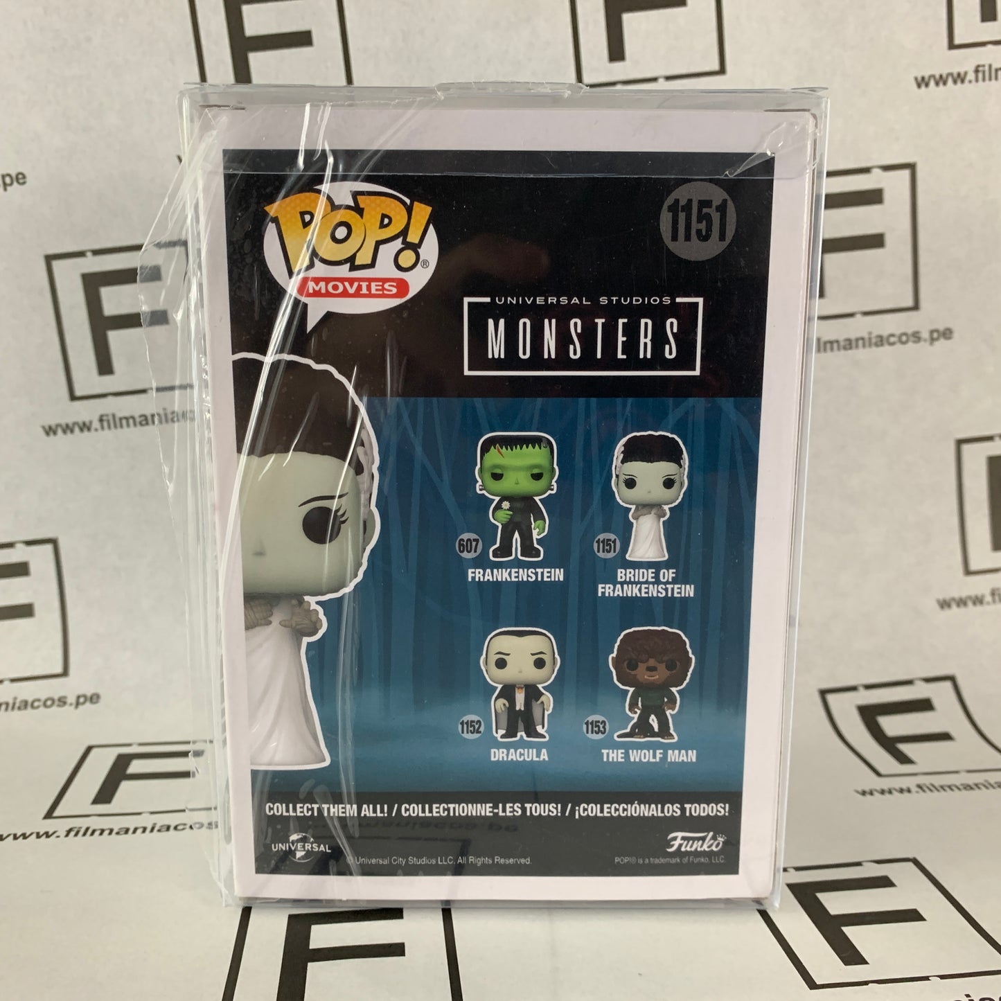 Universal Monsters Funko Pop Movies Bride Of Frankenstein (Walgreens Exclusive) (1151) + Protector