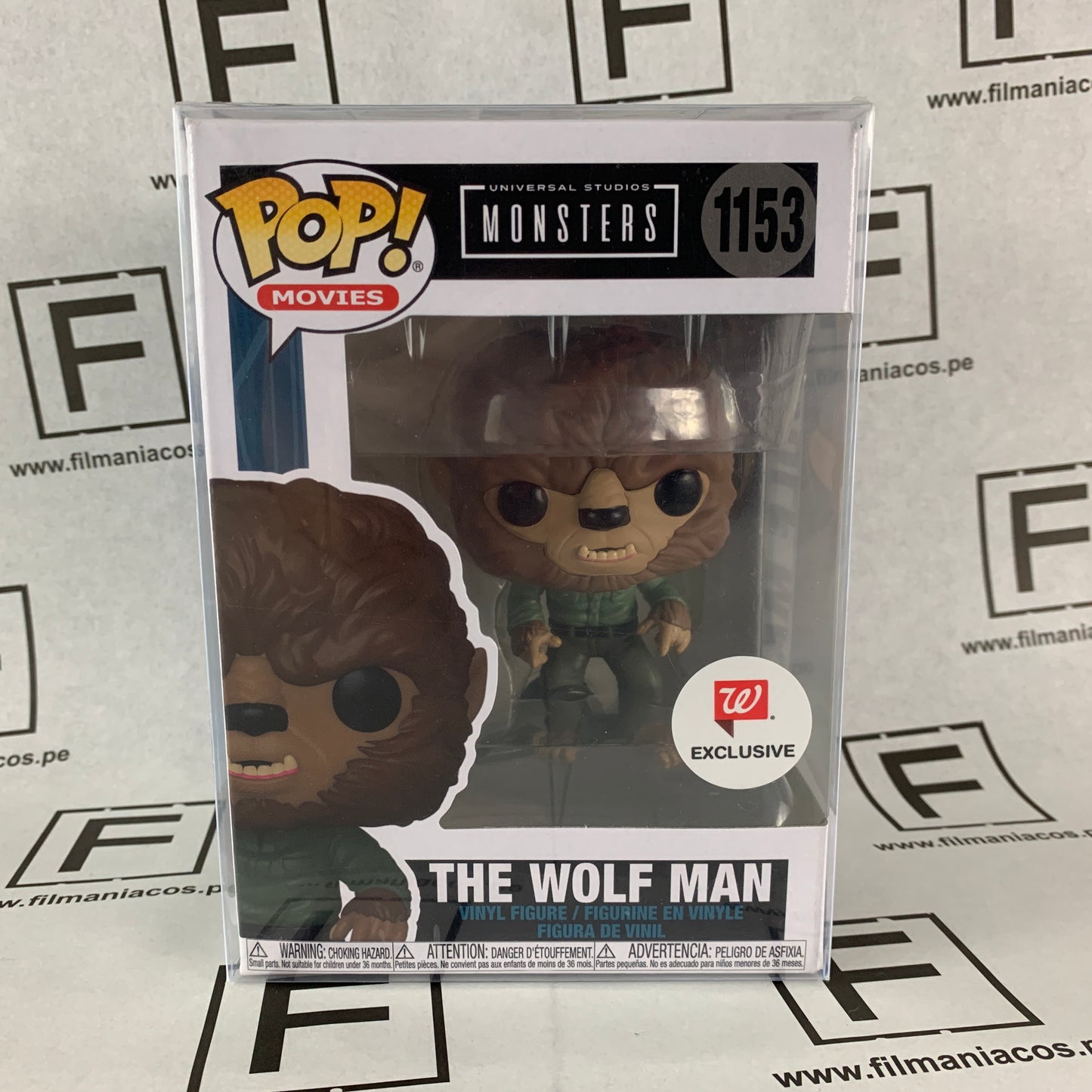 Universal Monsters Funko Pop Movies The Wolf Man (Walgreens Exclusive) (1153) + Protector