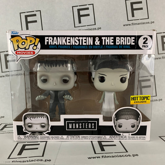 Universal Monsters Funko Pop Movies Frankenstein & The Bride (Hot Topic Exclusive 2-Pack) >>CAJA DAÑADA<<