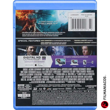I, Frankenstein (2014) [Blu-ray 3D + Blu-ray + DVD] >>USADO<<