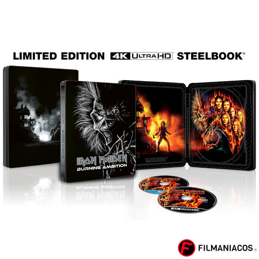 PRE-VENTA: Iron Maiden: Burning Ambition (2026) (Steelbook) [4K Ultra HD + Blu-ray]