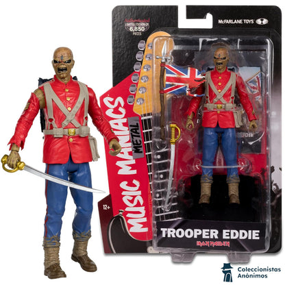 Iron Maiden Trooper Eddie McFarlane Toys Music Maniacs Metal (Figura de 6")