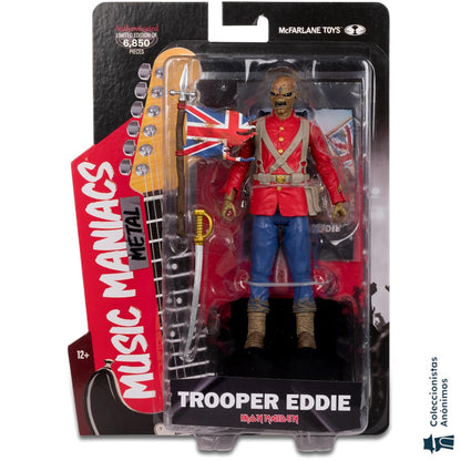 Iron Maiden Trooper Eddie McFarlane Toys Music Maniacs Metal (Figura de 6")