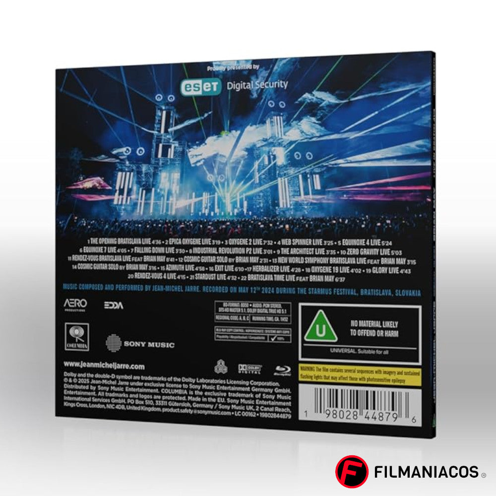 PRE-VENTA: Jean-Michel Jarre: Live In Bratislava (2024) (Digipack) [Blu-ray]