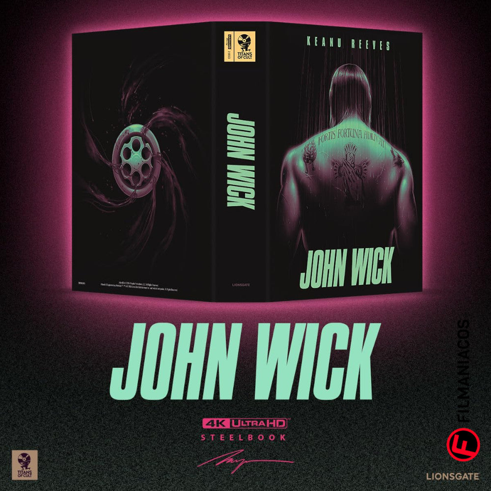 PRE-VENTA: John Wick (2014) (Titans of Cult Steelbook / Gift-Set) [4K Ultra HD + Blu-ray]