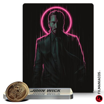 PRE-VENTA: John Wick (2014) (Titans of Cult Steelbook / Gift-Set) [4K Ultra HD + Blu-ray]