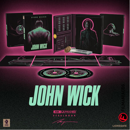 PRE-VENTA: John Wick (2014) (Titans of Cult Steelbook / Gift-Set) [4K Ultra HD + Blu-ray]