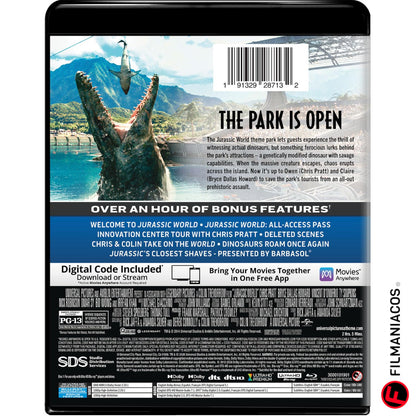 PRE-VENTA: Jurassic World (2015) [4K Ultra HD + Blu-ray]