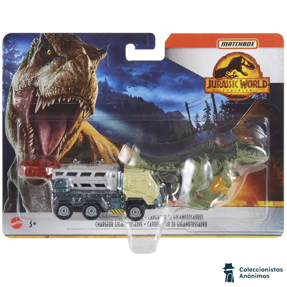 Jurassic World Matchbox Dominion Giganotosaurus Loader [ABIERTO]