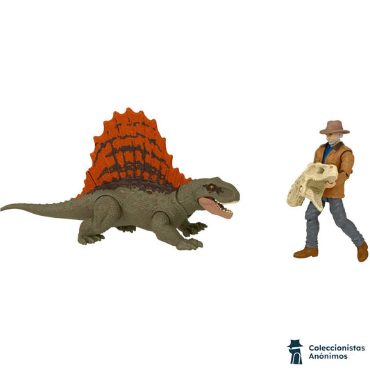 Jurassic World Mattel Dominion Dr. Alan & Dimetrodon [ABIERTO]