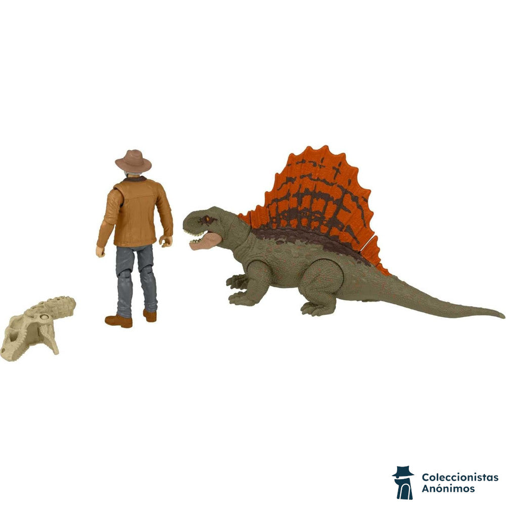 Jurassic World Mattel Dominion Dr. Alan & Dimetrodon [ABIERTO]