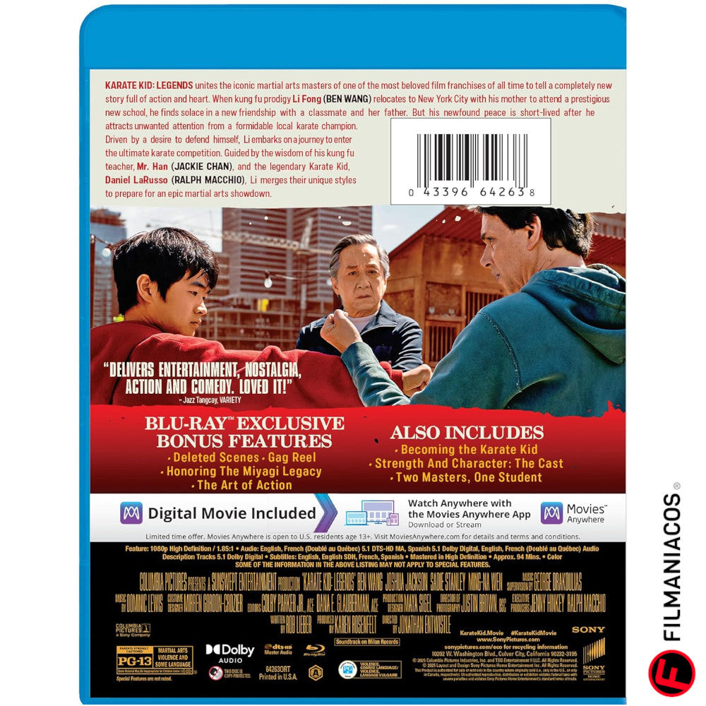 PRE-VENTA: Karate Kid: Legends (2025) [Blu-ray]
