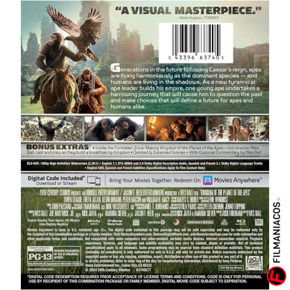 PEDIDO: Kingdom of the Planet of the Apes (2024) [Blu-ray]