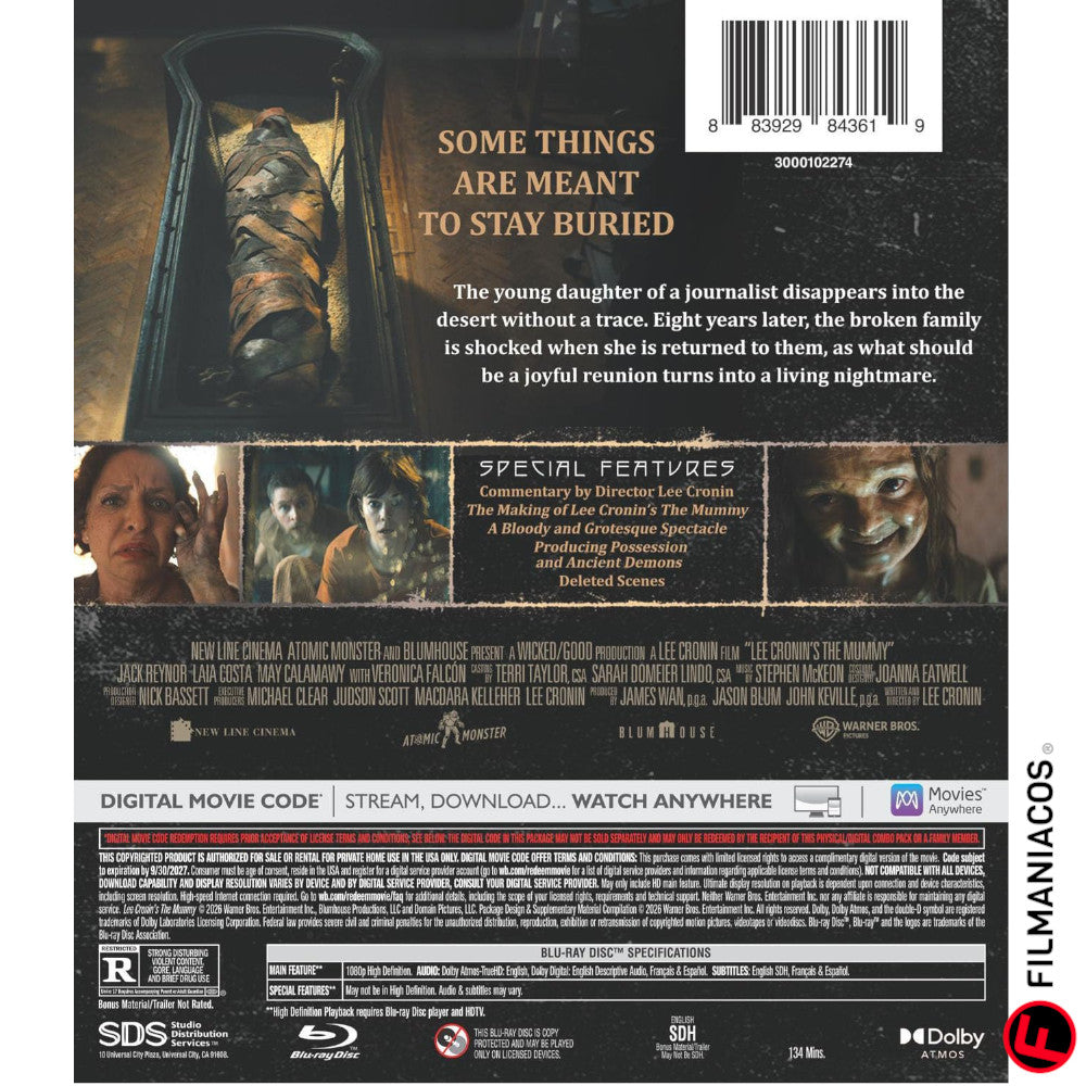 PRE-VENTA: The Mummy (2026) [Blu-ray]
