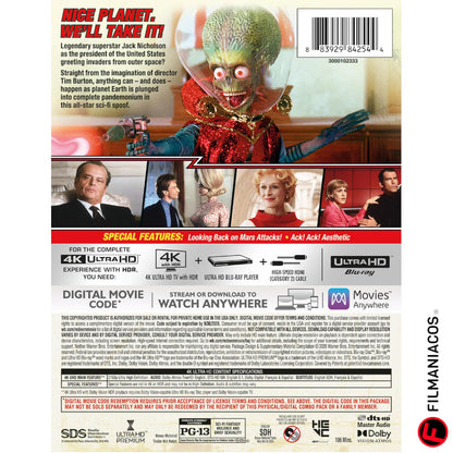 PRE-VENTA: Mars Attacks! (1996) (Steelbook) [4K Ultra HD]