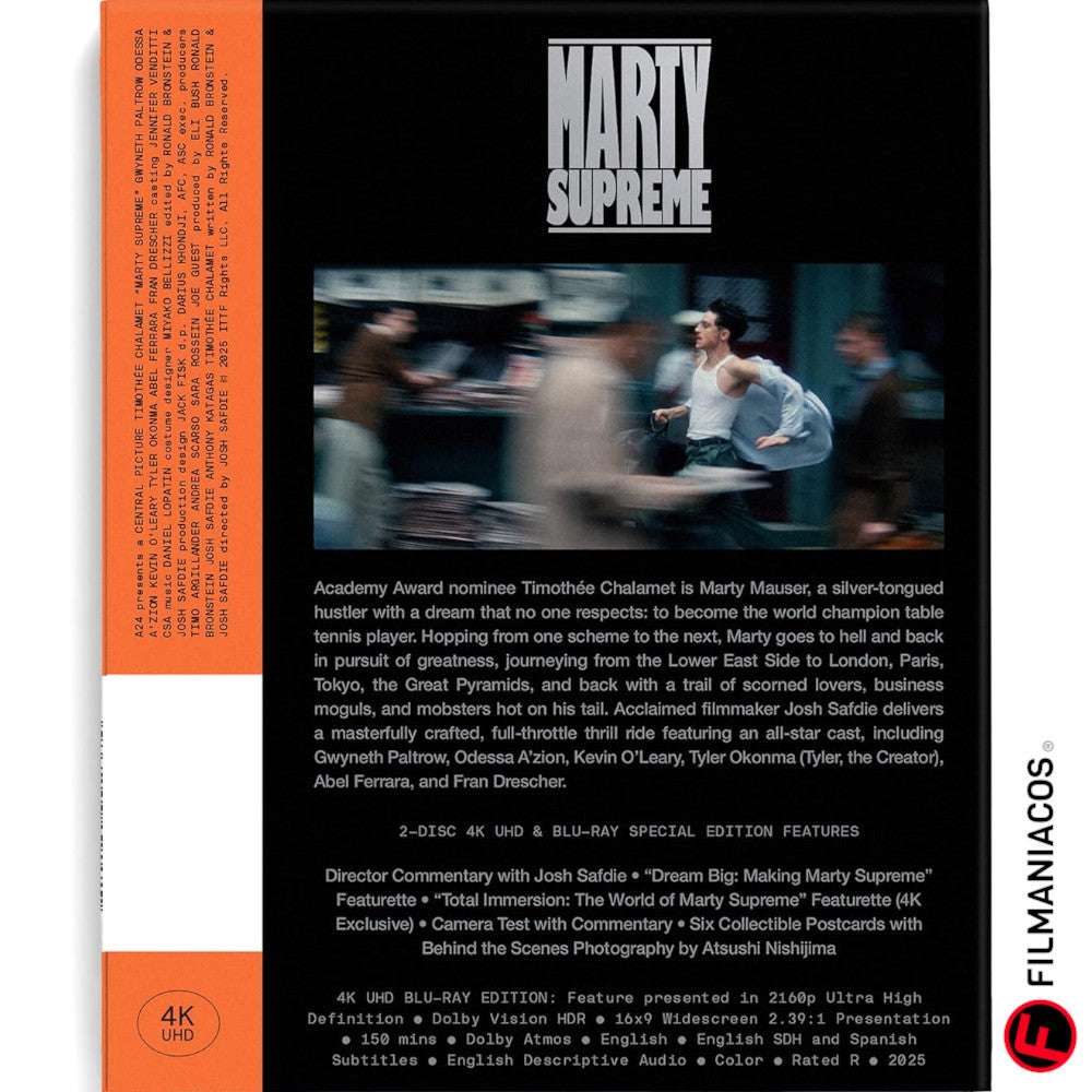 PRE-VENTA: Marty Supreme (2025) (Digipack) [4K Ultra HD + Blu-ray]