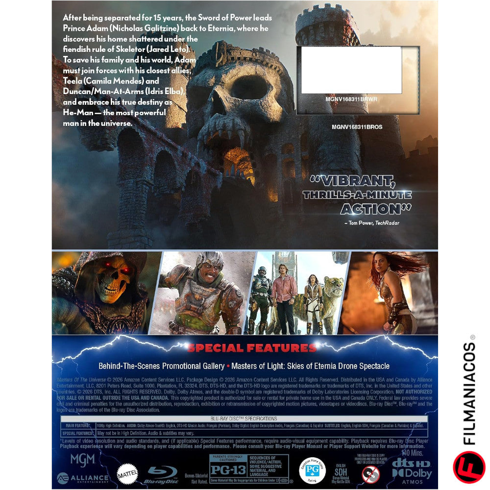 PRE-VENTA: Masters of the Universe (2026) [Blu-ray]
