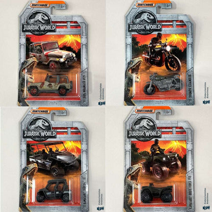 Jurassic World MBX Entertaiment 2018 (Set de 4 vehículos)