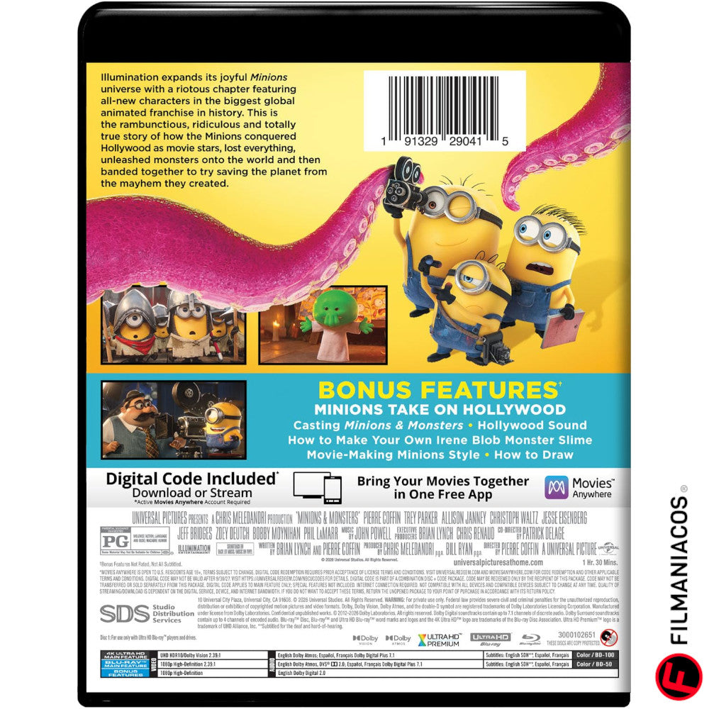 PRE-VENTA: Minions & Monsters (2026) [4K Ultra HD + Blu-ray]