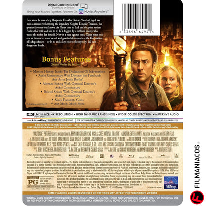 PRE-VENTA: National Treasure (2004) (Steelbook) [4K Ultra HD + Blu-ray]