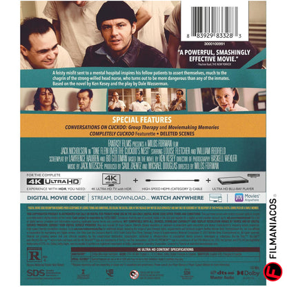 PRE-VENTA: One Flew Over the Cuckoo's Nest (1975) (50th Anniversary Edition) [4K Ultra HD]