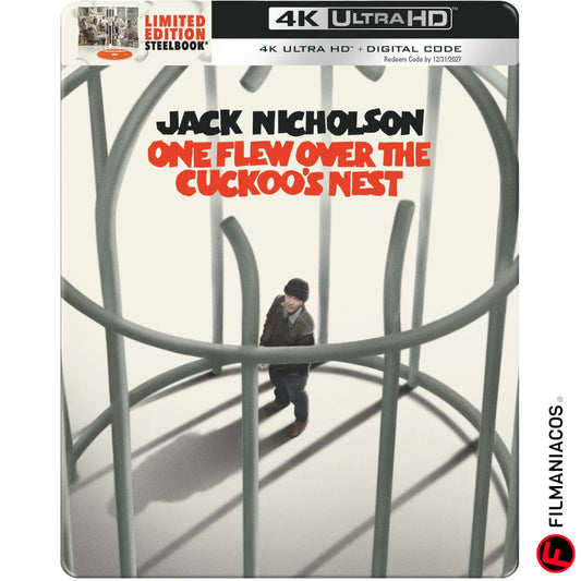 PRE-VENTA: One Flew Over the Cuckoo's Nest (1975) (50th Anniversary Steelbook) [4K Ultra HD]