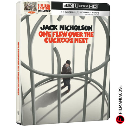 PRE-VENTA: One Flew Over the Cuckoo's Nest (1975) (50th Anniversary Steelbook) [4K Ultra HD]
