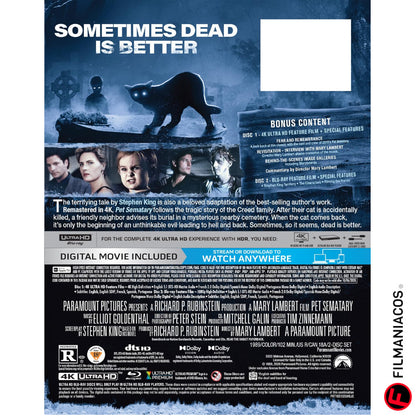 PRE-VENTA: Pet Sematary (1989) (Steelbook) [4K Ultra HD + Blu-ray]
