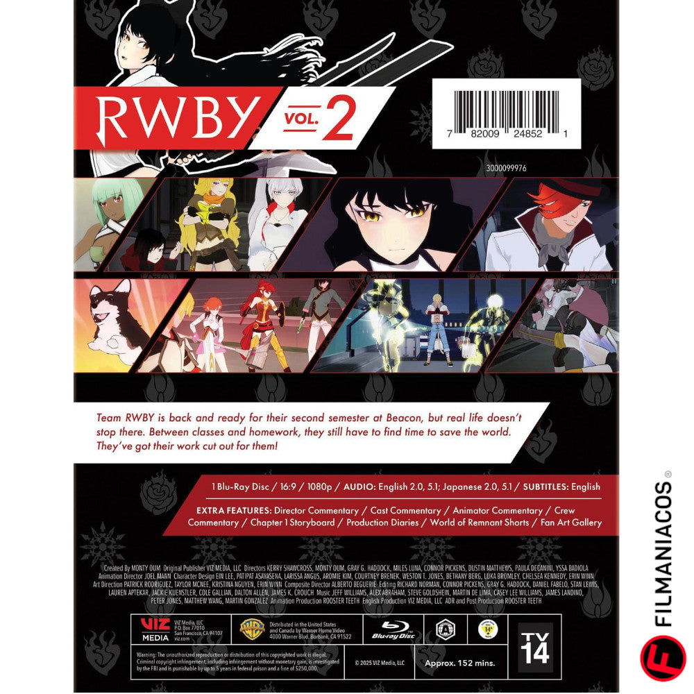 RWBY: Volume 2 / Season 2 (2014) [Blu-ray + Card]