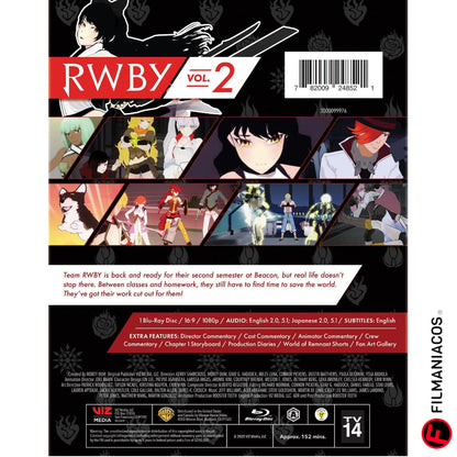RWBY: Volume 2 / Season 2 (2014) [Blu-ray + Card]