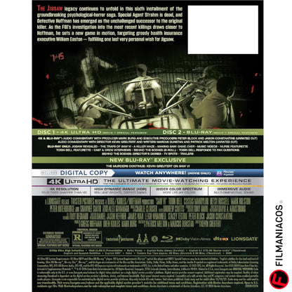 PRE-VENTA: Saw VI (2009) (Steelbook) [4K Ultra HD + Blu-ray]