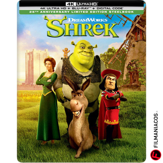 PRE-VENTA: Shrek (2001) (25th Anniversary Steelbook) [4K Ultra HD + Blu-ray]