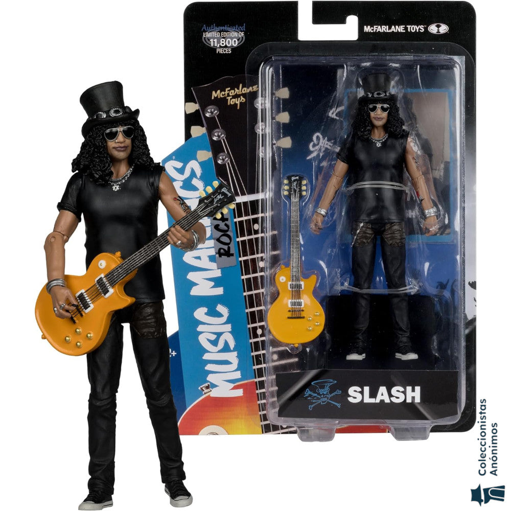 Slash (Guns N' Roses) McFarlane Toys Music Maniacs Metal (Figura de 6")