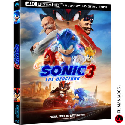 PRE-VENTA: Sonic the Hedgehog 3 (2024) [4K Ultra HD + Blu-ray]