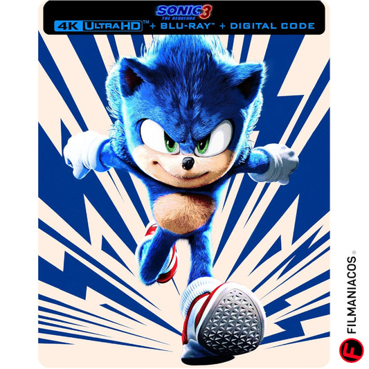 PRE-VENTA: Sonic the Hedgehog 3 (2024) (Steelbook) [4K Ultra HD + Blu-ray]