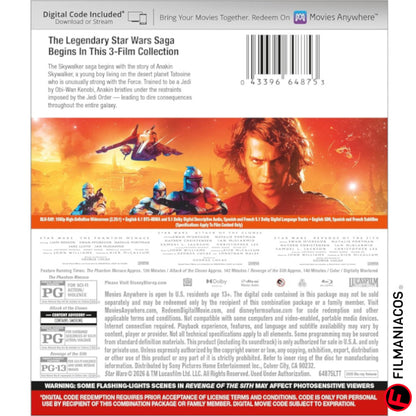 PEDIDO: Star Wars: Prequel Trilogy (1999-2005) [Blu-ray]