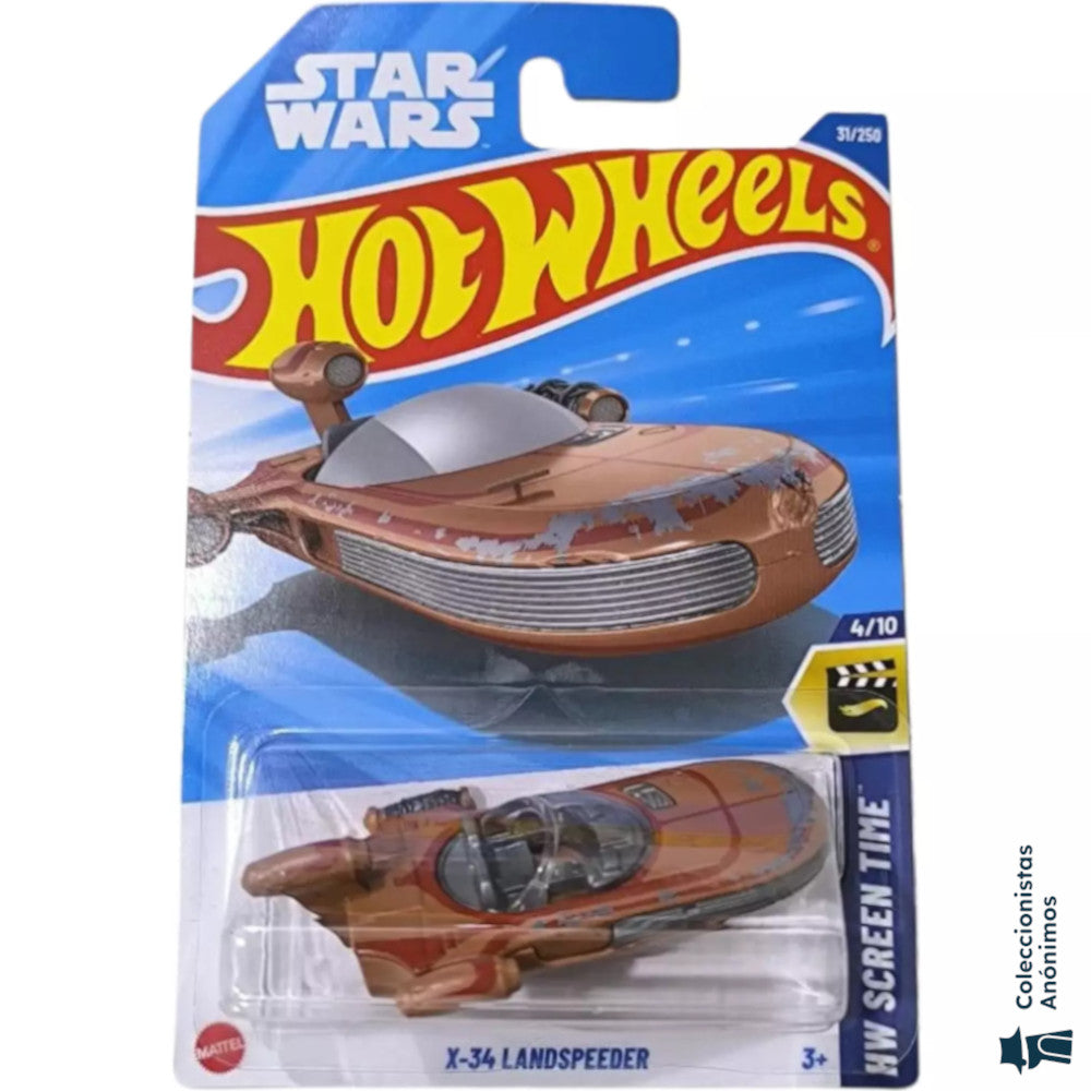 Star Wars X-34 Landspeeder Hot Wheels Screen Time (2025) (Escala 1:64)