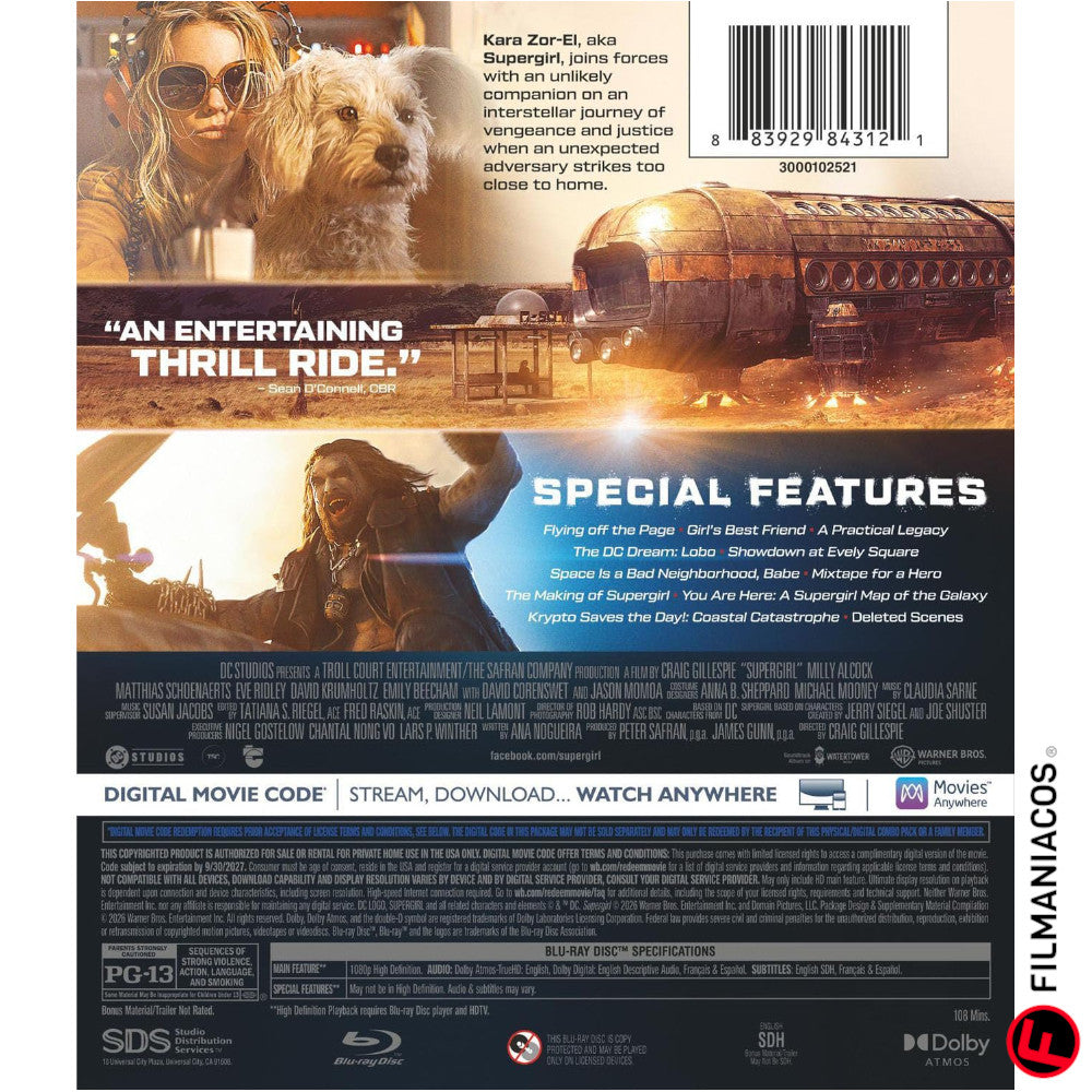 PRE-VENTA: Supergirl (2026) [Blu-ray]